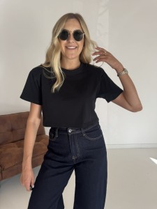 Crop top Slay, czarny